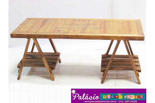 APARADOR COM CAVALETE RUSTICO PINUS ACABADO APARADOR COM CAVALETE RUSTICO PINUS ACABADO